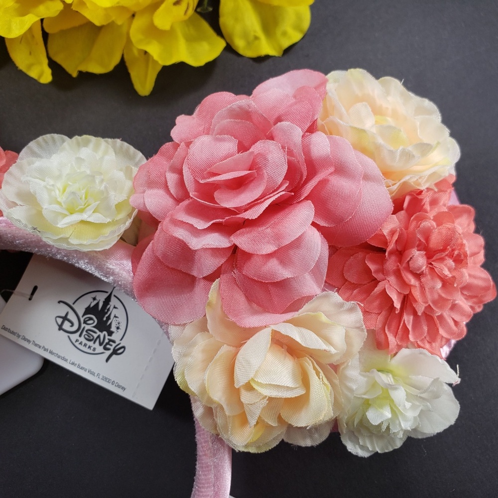 Disney Parks Pink Flower Minnie Ears, New - Picture 2 of 8